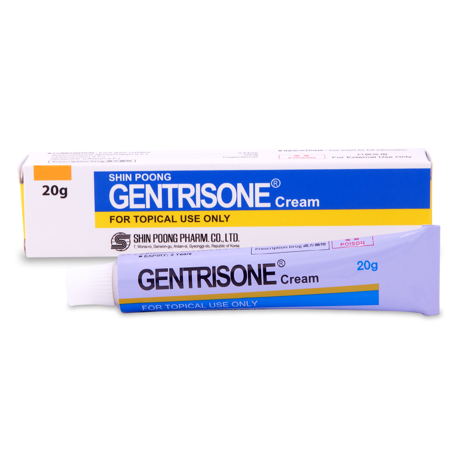 Shin Poong Gentrisone Cream 20g (P1S1S3 & A)
